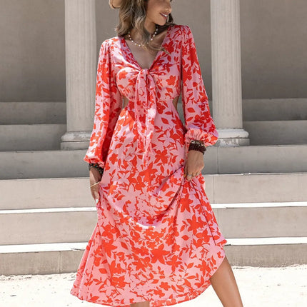 Collection image for: Vestido midi naranja
